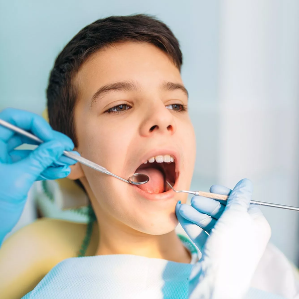Little Boy Having His Dental Checkup