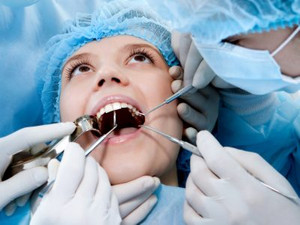 A Young Lady Undergoing a Dental Checkup.
