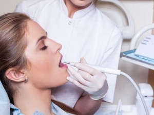 Young Woman Having A Dental Checkup