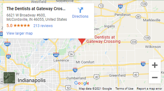The Dentists at Gateway Crossing Google Maps Location