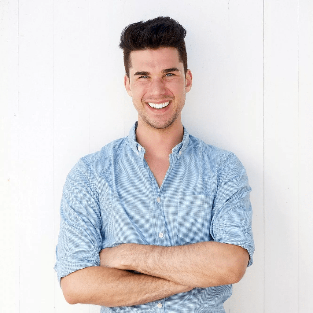 Young Man Showing His Beautiful Smile